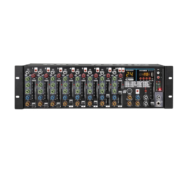 

Newest Product 9 Channel Digital Audio Mixer Fashion 16 Delay Effects Power Mixer Audio