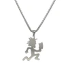 24inch Large 2''Jugallo Hatchetman Necklace Stainless Steel Hatchetman Pendant Charm High Polished Choose Chain 3