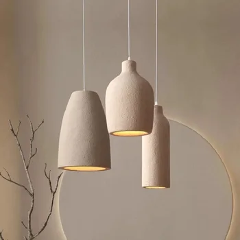 Wabi Sabi Lampada a sospensione a soffitto Lampadario a LED nordico per soggiorno Sala da pranzo Camera da letto Nuovo modello Lampada da sospensione per decorazioni per la casa di design 1