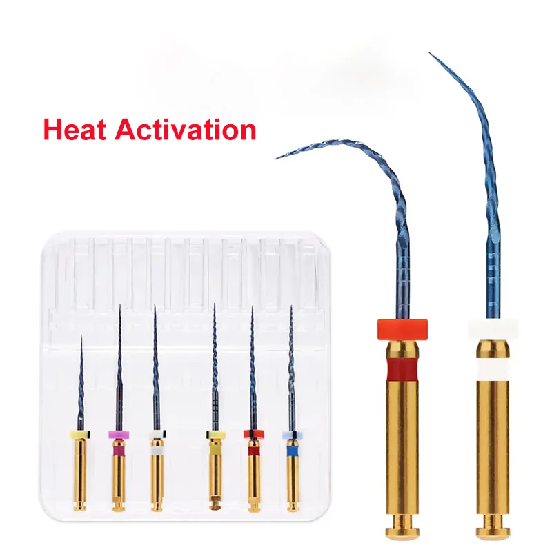 DentalEndoFilesRotaryFilesNITIHeatActivationEndodonticFlexible
