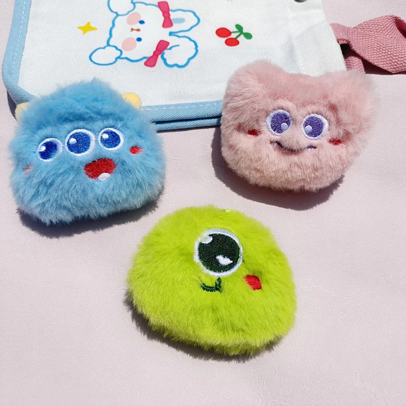 

Cartoon Cute Plush Little Monster Pendant Keychain For Women Bag Accessries Gifts