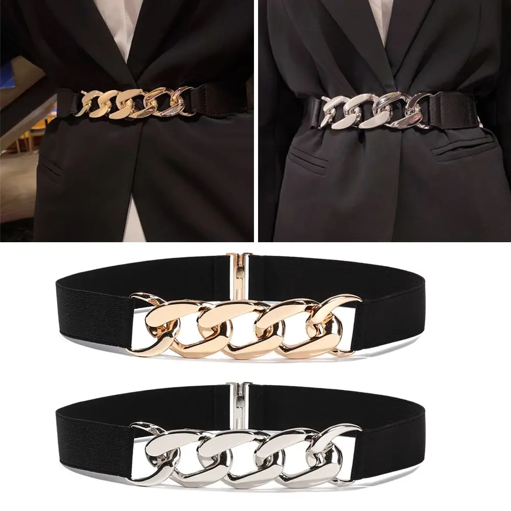 

Clothing Decoration Punk Waist Belts Women Elastic Belts Decorative Waistband Stretch Waist Strap
