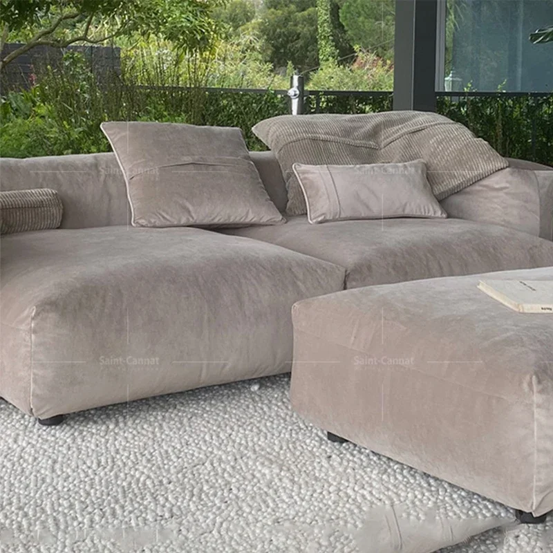 

Lounge Luxury Living Room Sofas Modern Floor Armrests Back Rest Sleeper Modular Nordic Sofa Corner Canape Moderne Home Furniture