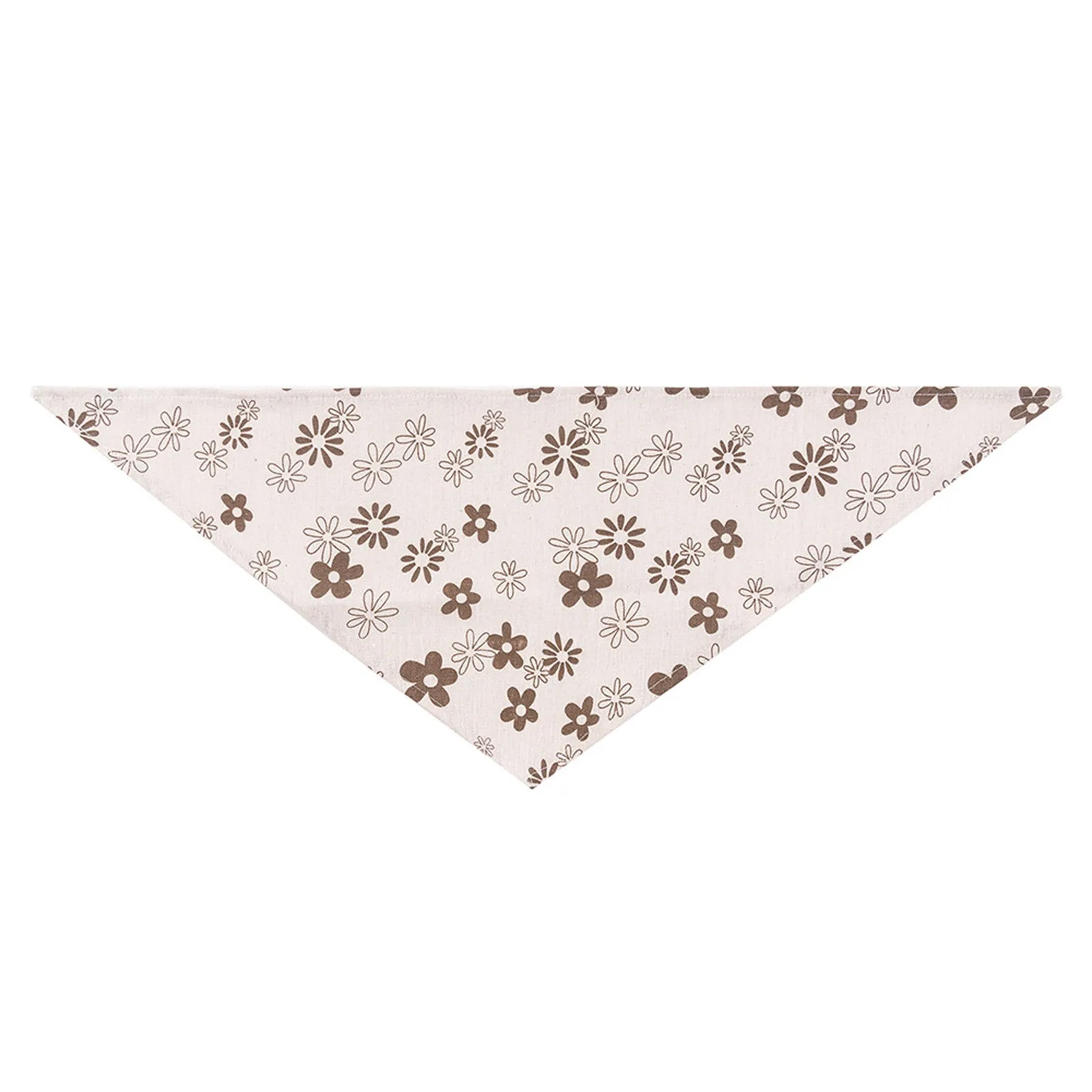 Cat Bib Dog Scarf Puppy Bib Pet Saliva Towel Flower Pattern Stylish Decorative Pet Printing Saliva Towel Scarf For Small Dogs