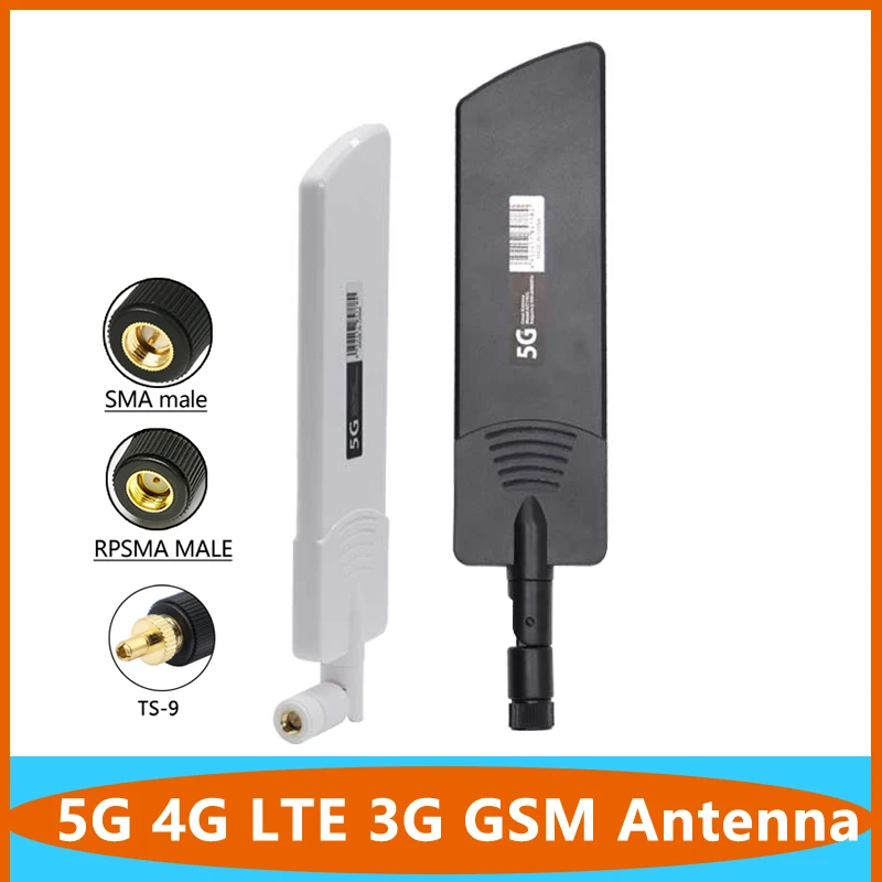 Signal Enhance 5G 4G LTE 3G GSM Rubber Duck Wireless Aerial 600~6000Mhz Omni External WiFi Router Antenna With SMA Male TS9 rf power sma 500 6000mhz 2500mhz 6ghz 2 way cavity rf power splitter power divider for 2g 3g 4g mobile wifi signal