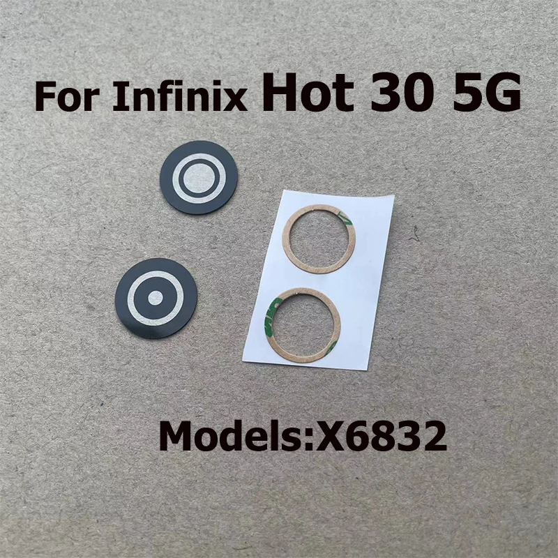 

Новинка для Infinix Hot 30 5G задняя камера стеклянный объектив с наклейкой клейкая лента запасные части X6832