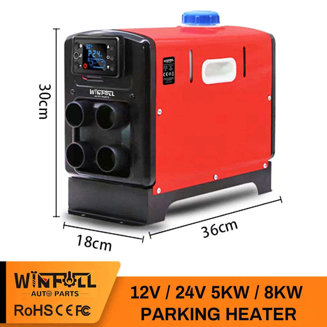 Portable Diesel Air Heater All In One Fuel Diesel Tent Heater 12V24V  5KW/8KW - AliExpress