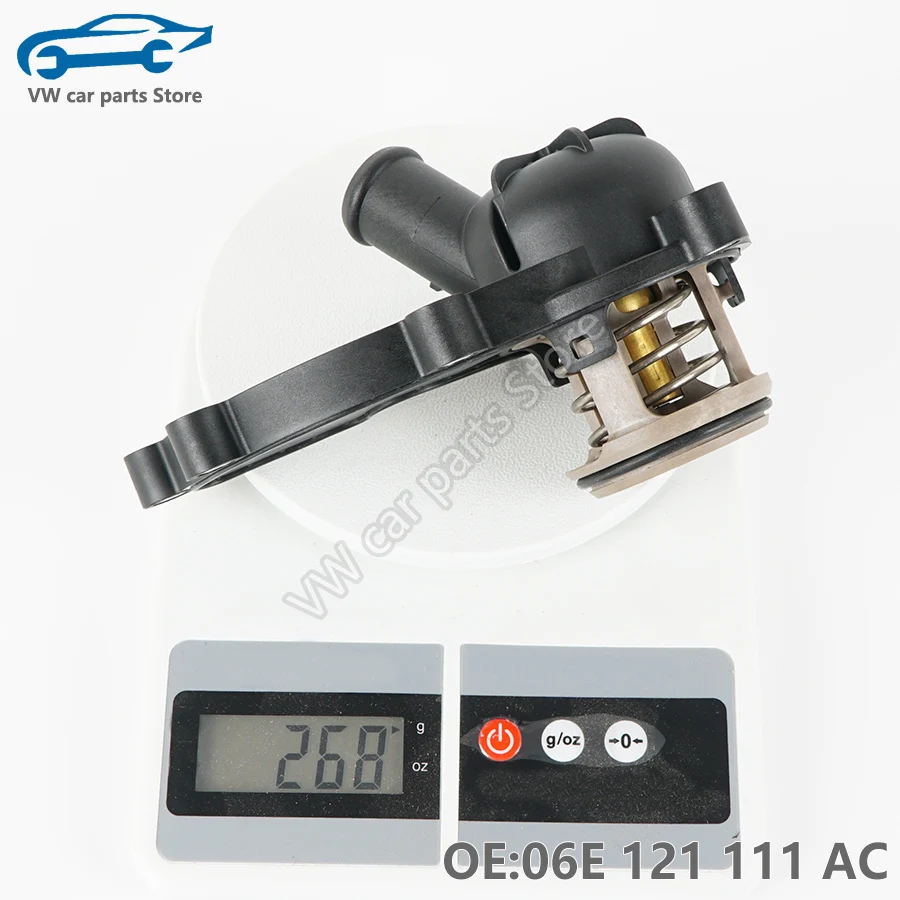06E121111AC Original Engine Cooling System Thermostat For Audi A4 B8 A5 3.2FSI A6 C6 C7 2.5 A7 2.8 FSI A8 3.2 FSI 06E 121 111 M
