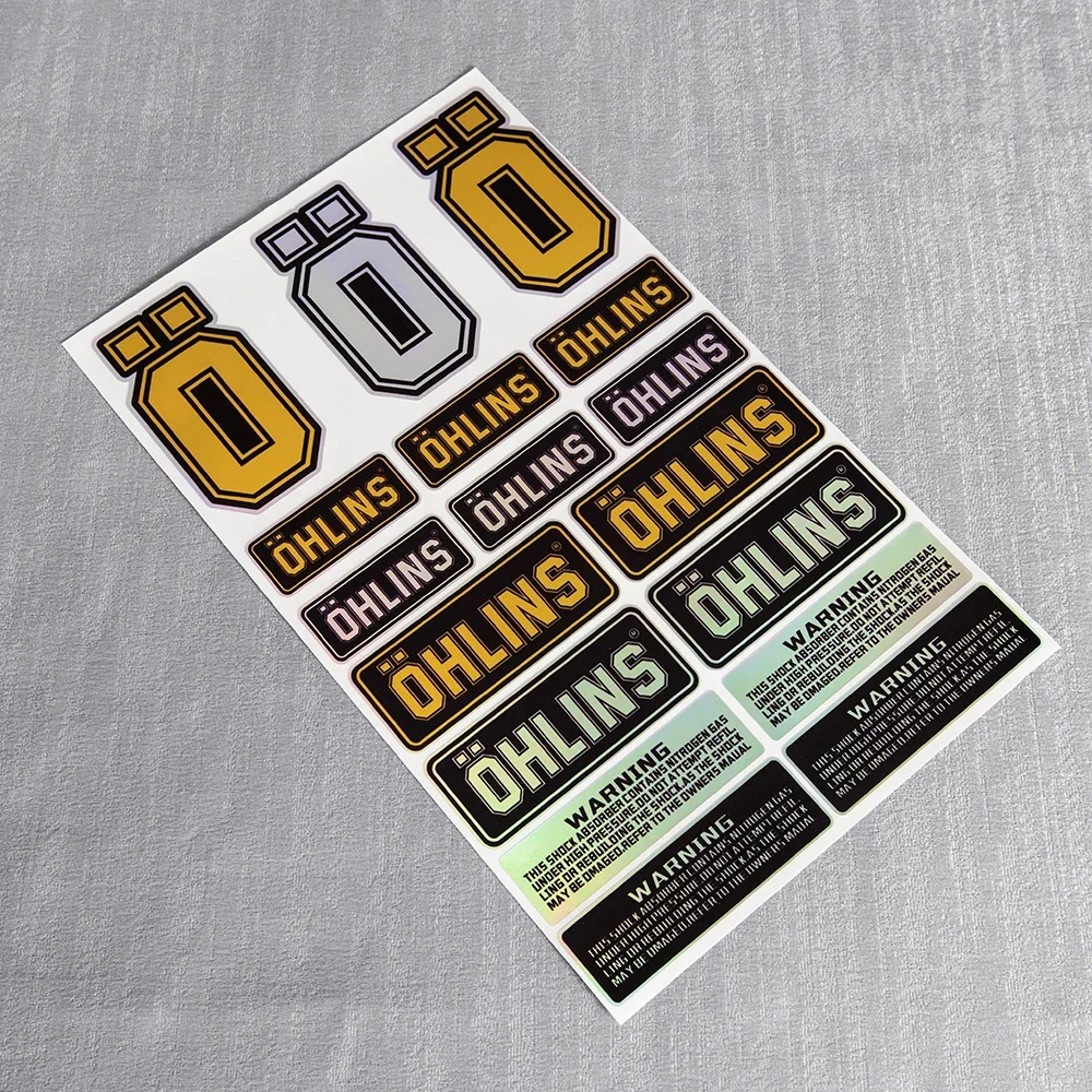 Arcobaleno Laser Ohlins Ammortizzatore Adesivo Accessorio Sospensione Riflettente Modifica Decorazione Decalcomania Moto