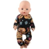 Halloween Doll Clothes Festival Pumpkin, Skeleton Costumes For 18 Inch American&43cm Baby New Born,OG,Life Girl Doll Accessories 6