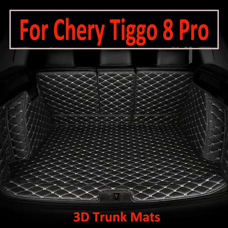 

Кожаный Прочный Коврик для багажника Chery Tiggo 8 Pro MAX 2022 2023, коврики для багажника, задняя пленка, аксессуары для украшения интерьера
