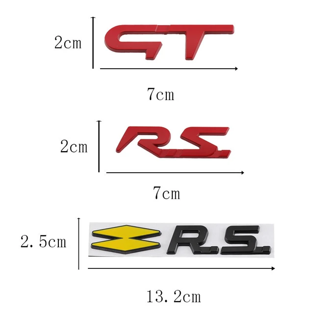 3d Metall rs Logo Buchstaben Auto Emblem Abzeichen für Renault Sport Megane  3 mk4 Arkana Sandero Laguna Clio 4 5 rs Aufkleber Zubehör - AliExpress