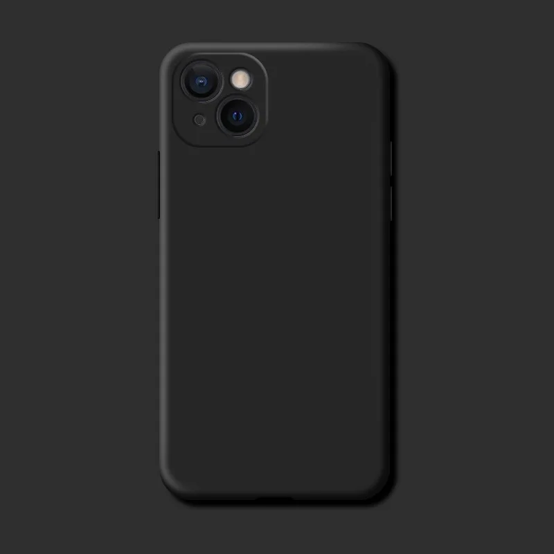 Premium Shockproof TPU Liquid Silicone Protective Phone Back Case - Original Cover