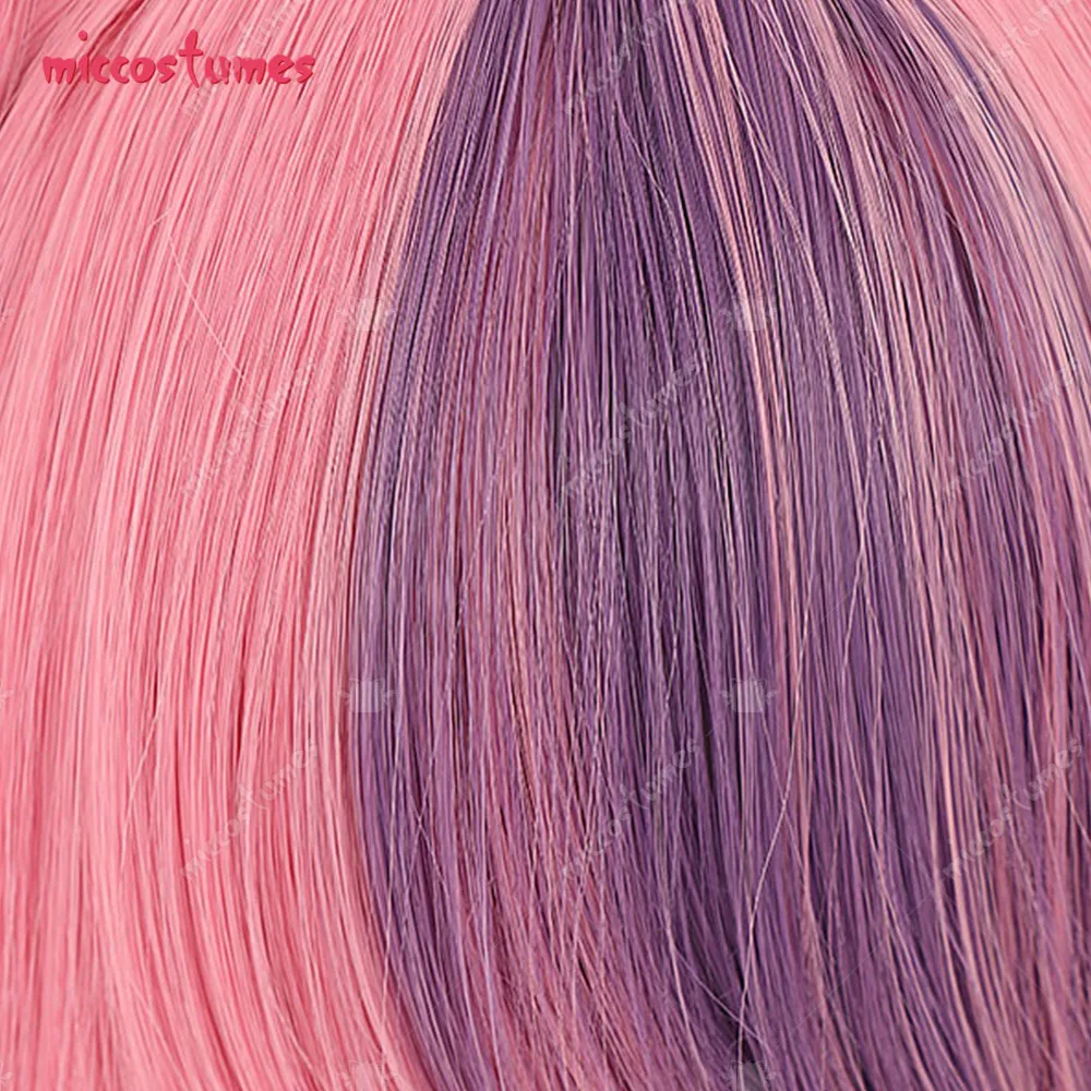 Damen Cosplay Perücke Langes Rosa Gemischtes Farbenhaar 19 Damen Cosplay Perücke Langes Rosa Gemischtes Farbenhaar 10