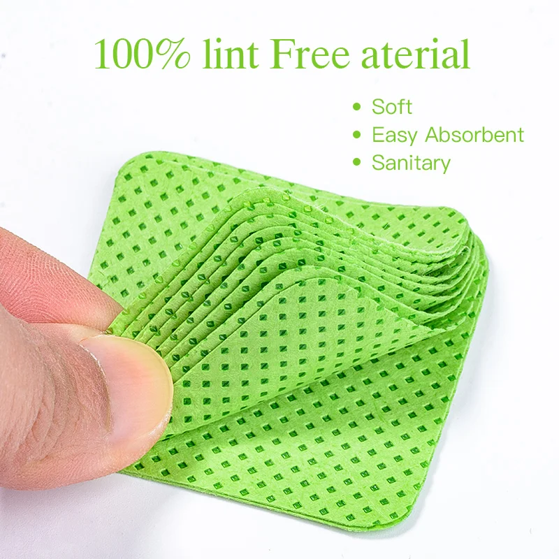 Nail Polish Remover Wipes Cotton Lint-Free Gel Clean Manicure