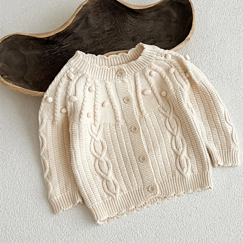 Autumn Baby Sweaters Boy Girl Clothes Knit Top Cardigan Long Sleeve Knitted Sweater Infant Coat Newborn Clothing Knitwear