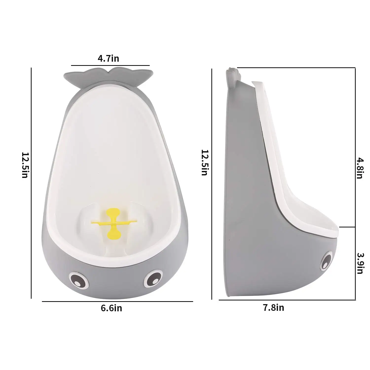 Baby Potty Toilet Cute Frog Whale Cow Boys Urinal Children Stand Vertical Pee Infant Toddler Toilet Training Urinal Wall-Mounted 3