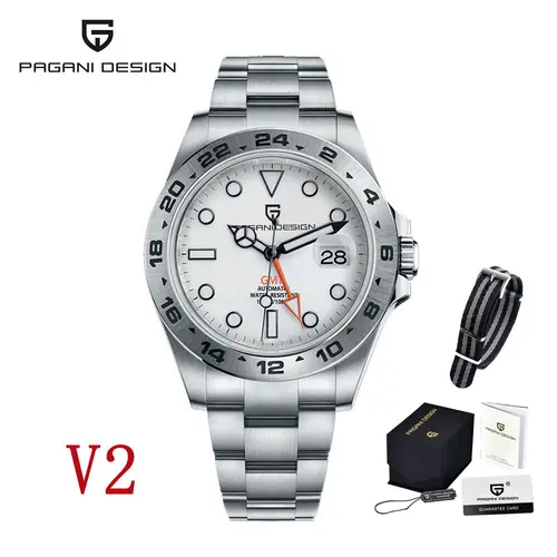 PAGANI DESIGN 2026 New Automatic Machinery Men's Watch GMT DG5833 Stainless Steel sapphire crystal 10Bar Waterproof reloj hombre - Image 7