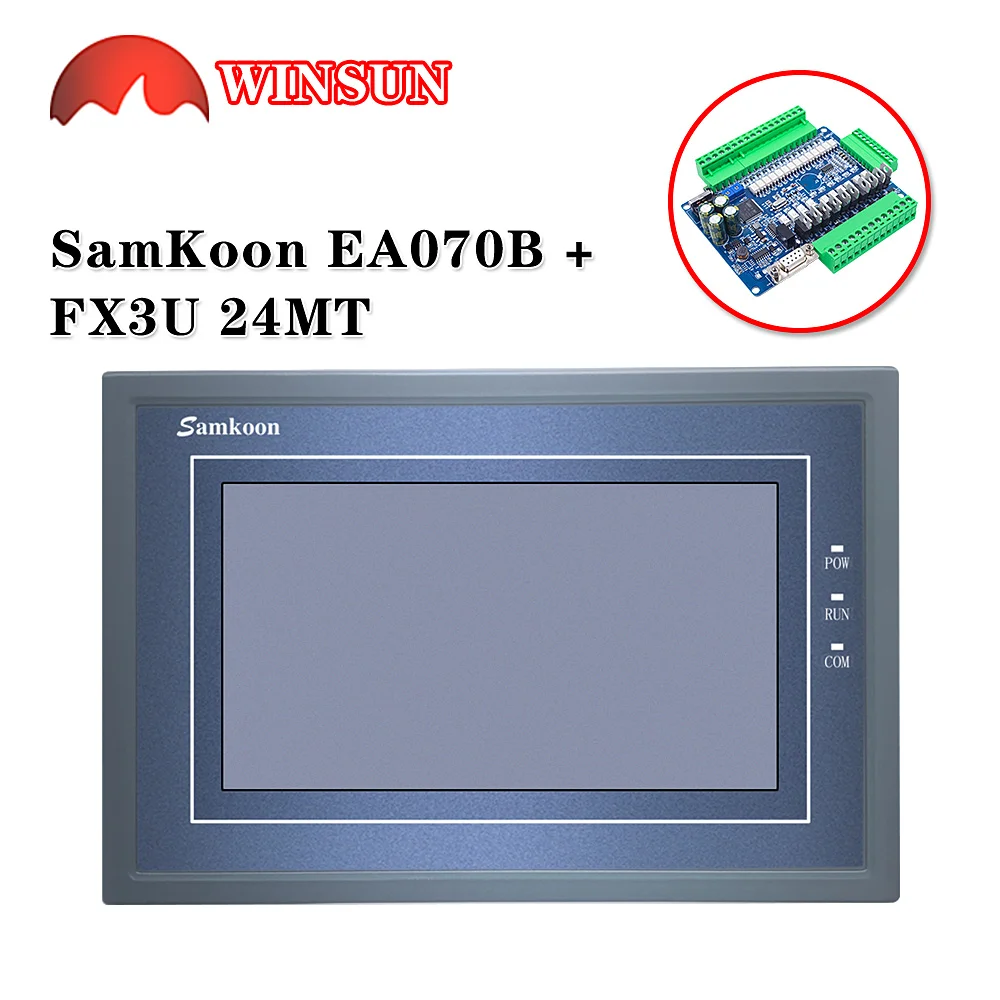 Samkoon EA-070B 7 ġ ġ ũ /Ʈ Ʈѷִ FX3U-14 -24 -32 -48MR/MT PLC