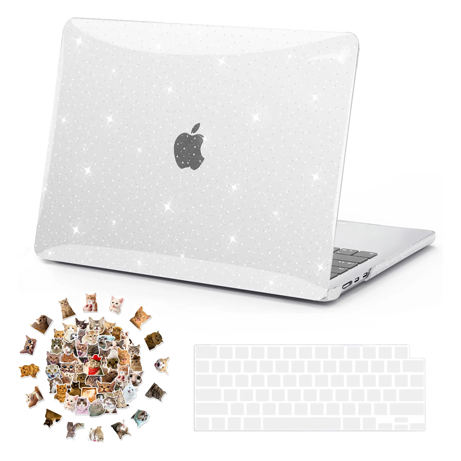 Custodia Per Laptop Per Macbook 2023 M2 Air 15 Custodia Macbook Pro 13 Custodia Pro Air M1 Per Macbook Pro 14 16 Cover Sparkling Shell Sticker
