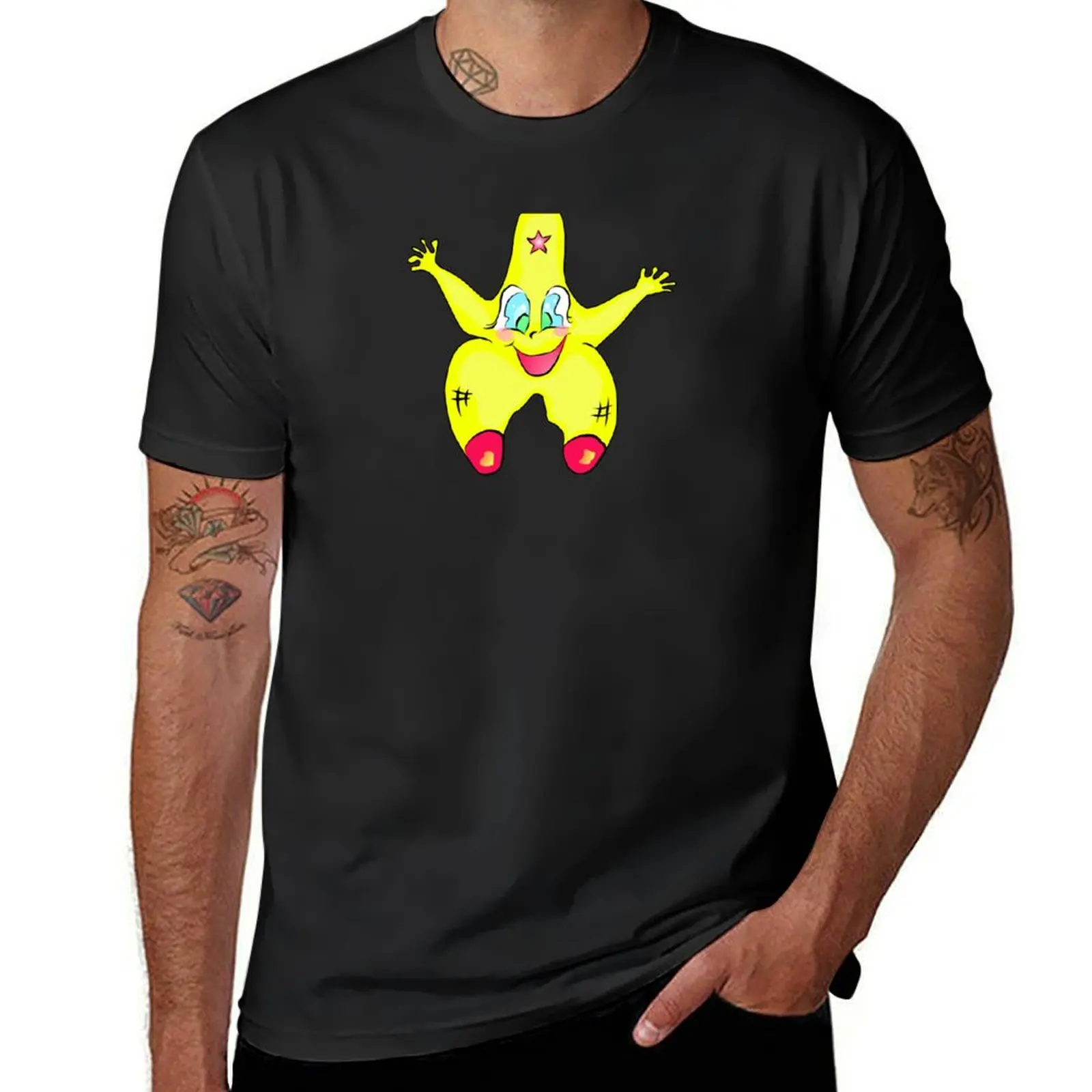 

Funny Cartoon Star T-Shirt customizeds graphics oversized t shirts for men