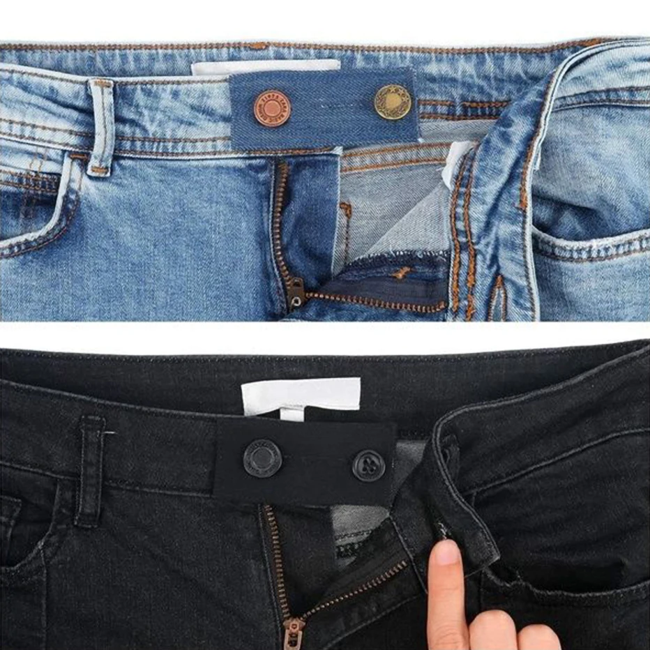 Pant Extender Button Jeans Waist Expander Button Belt Extension Buckle  Denim Buckle Waist Extension Buckle Fat Waist Extension