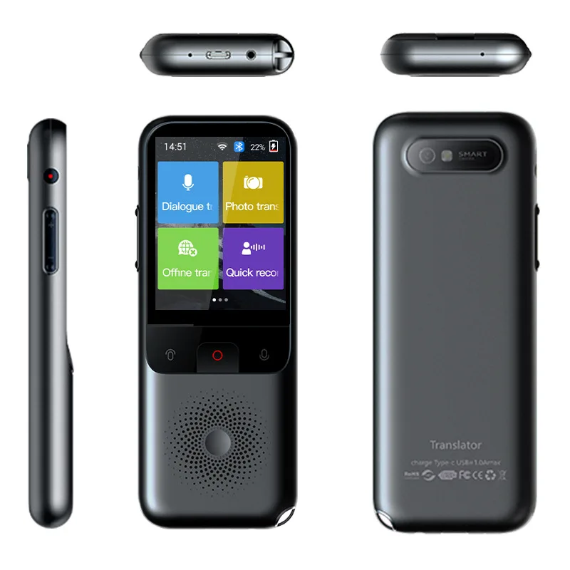T11 Portable Smart Voice Translator 10 Countries Offline 138 Languages WIFI Photo Recording Translator Business Travel voice translator language translator