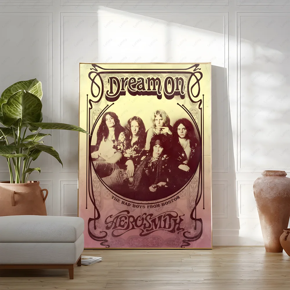 A-Aerosmiths Rock Band Poster Wandkunst Malerei Studie Nordic Home Decor – Detail 7