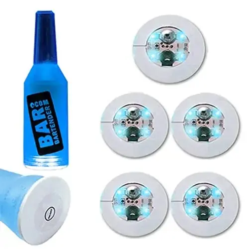 LED Luminous Coaster Set - Light-Up Drink Mats for Parties and Celebrations