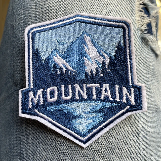 Toppa Termoadesiva Montagne Per Vestiti | Toppa Da Stiro Per Escursionismo, Zaini, Giacche