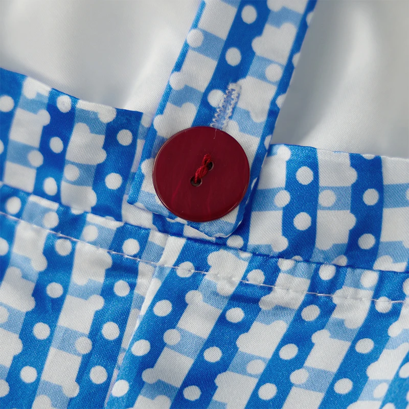 Retro Style Off Shoulder Plaid Print Mini Dress Halloween Costume for Women Vintage Cosplay Outfit with a Twist