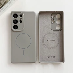 Premium Liquid Silicone Magnetic Protector Phone Case - Luxury Edition for Galaxy S26+ (Grey)