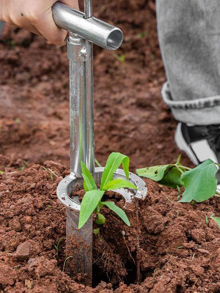 Gardening Agricultural Seedling Tube Transplanter Garden Handheld Planting Machine Parts Flower Transplanting Extractor Tool