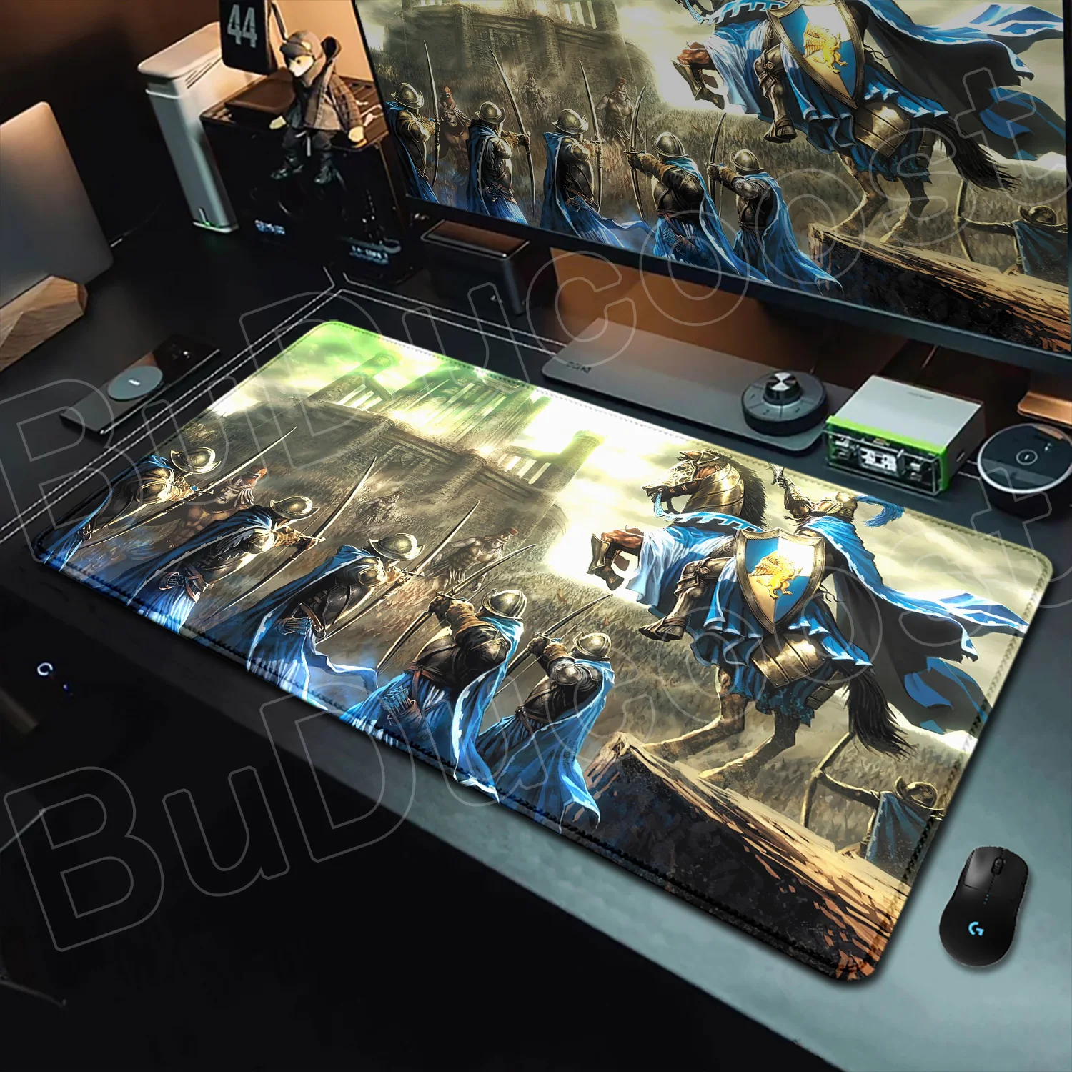 Heroes of Might and Magic Medieval Game Desk Mat - HD Print XXL Non-Slip Mouse Pad
