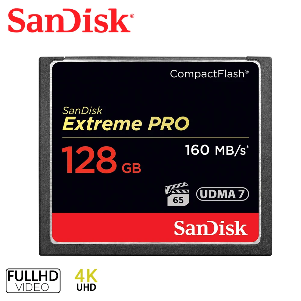 

SanDisk CompactFlash Memory Card 32GB 64GB 128GB 256GB Extreme PRO Compact Flash CF Card High Speed UDMA7 For Canon Nikon Camera