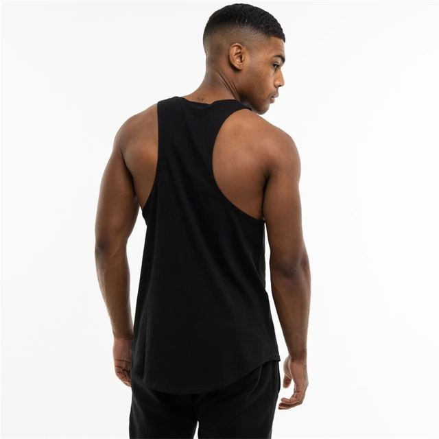 Summer New Men's Vest Cotton Crew Neck Print Tank Top Outdoor