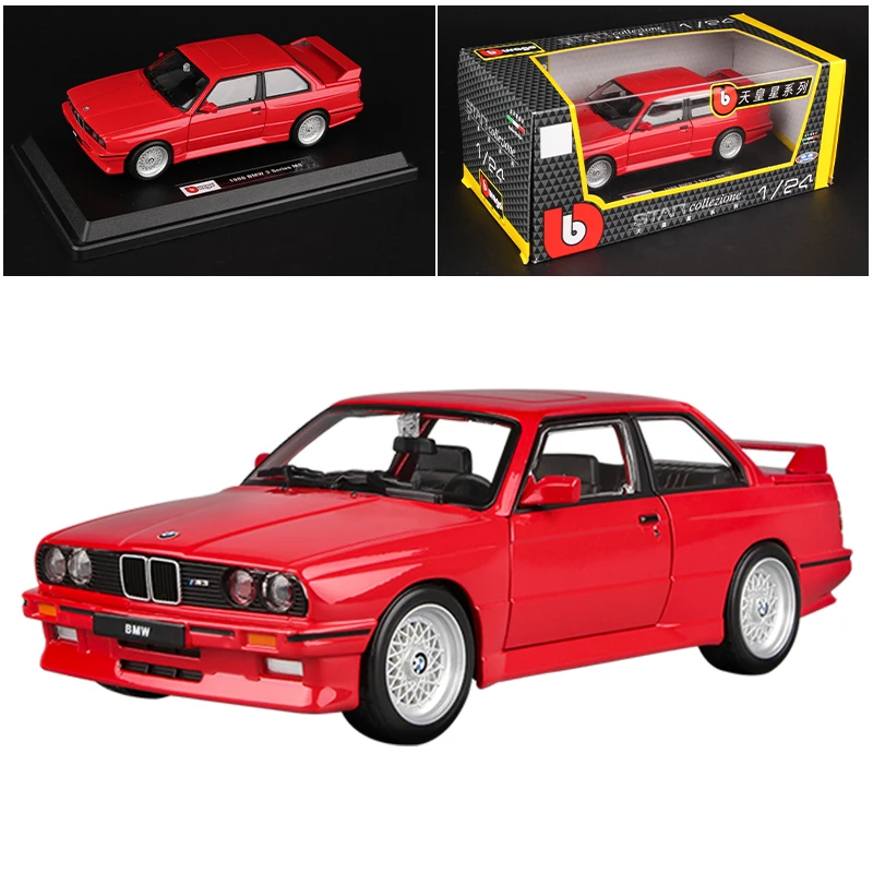 1/24 BMW M3クーペ（カスタム品） BMW M3 E30 クーペ 1/24 ミニカー 全4色 ライト点灯 エンジン