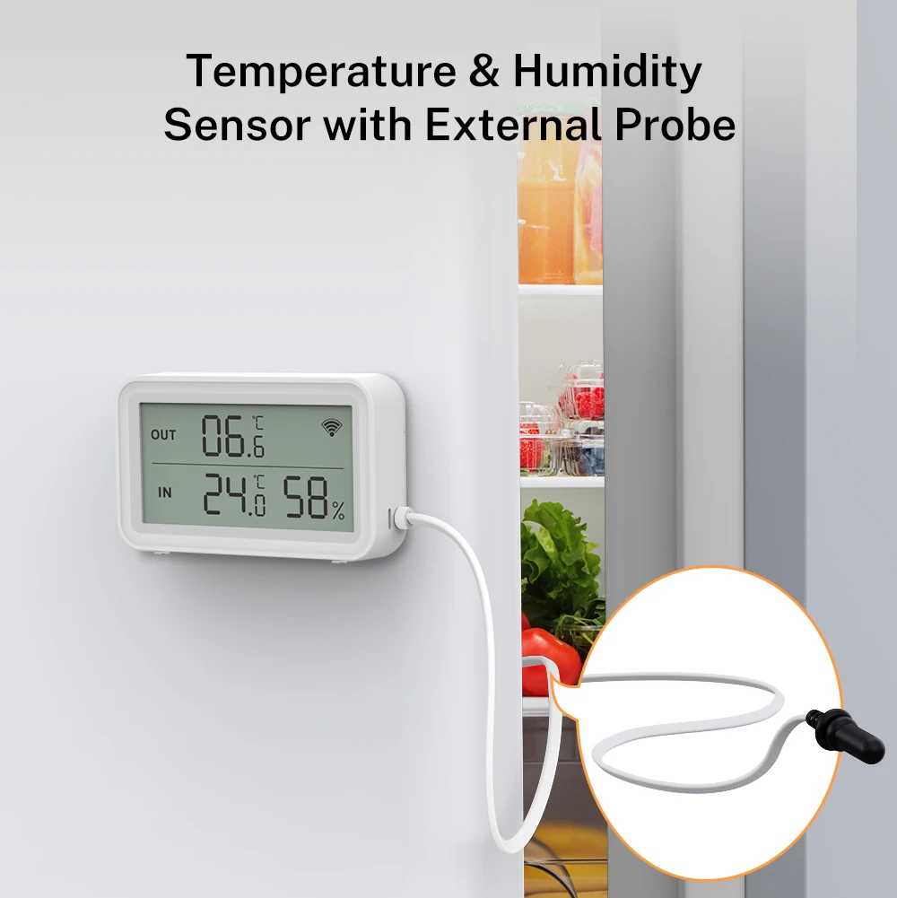 Tuya Zigbee/WIFI Hygrometer Thermometer Temperatur- und Feuchtigkeitssensor Detektor Smart Life Fernbedienung Unterstützt Alexa Google Home – Detail 1