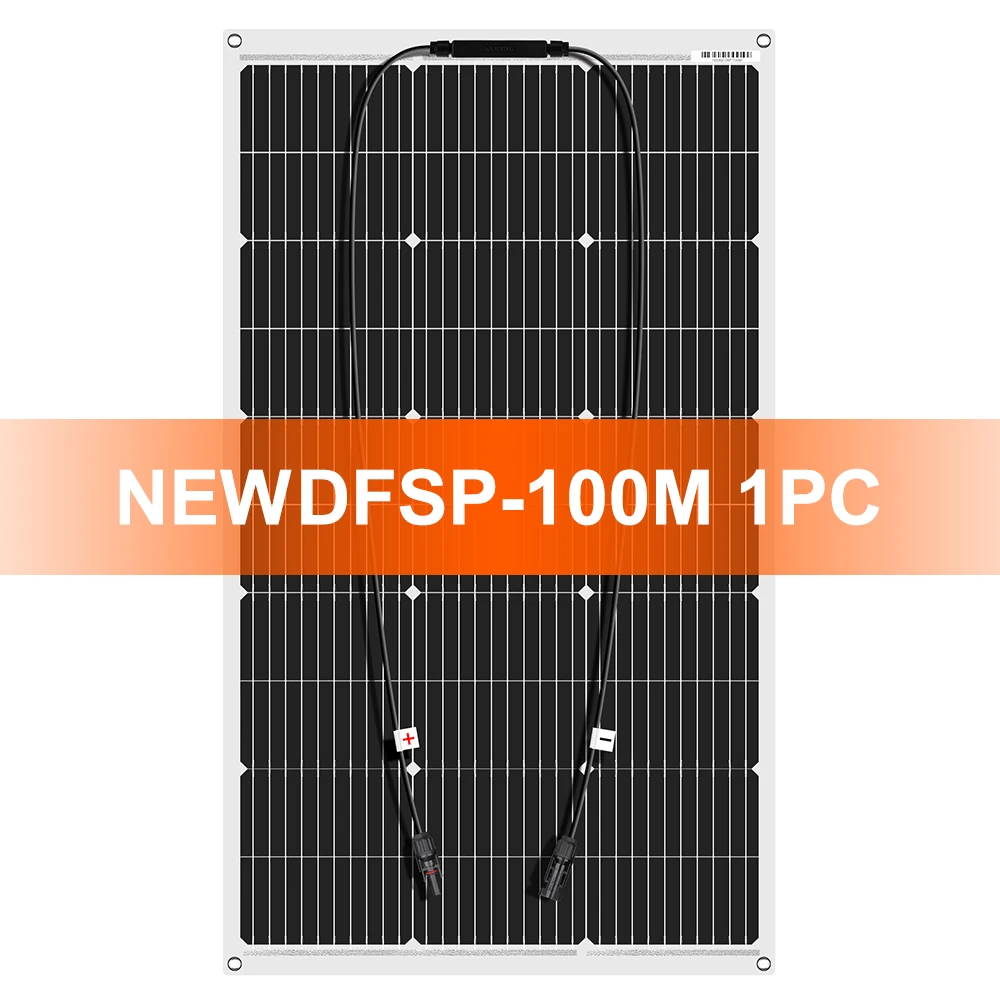 DOKIO-Panneaux solaires flexibles monocallins étanches, 18V, 100W, 200W, 400W, panneaux solaires étanches, camping, montres, charge domestique 12V