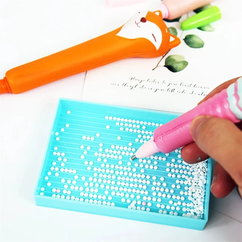 Stylo de peinture diamant électrique Kits de stylos de peinture diamant sous vide Accessoires Outil d'art diamant rechargeable avec plateau de rangement - France
