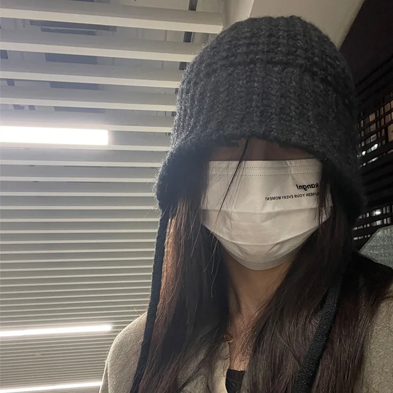 Women's Winter Knitted Hat Woolen Twist Fisherman Hat Autumn New Short Brim Stitching Beanie Basin Hat Girl's Warm Casual Hat