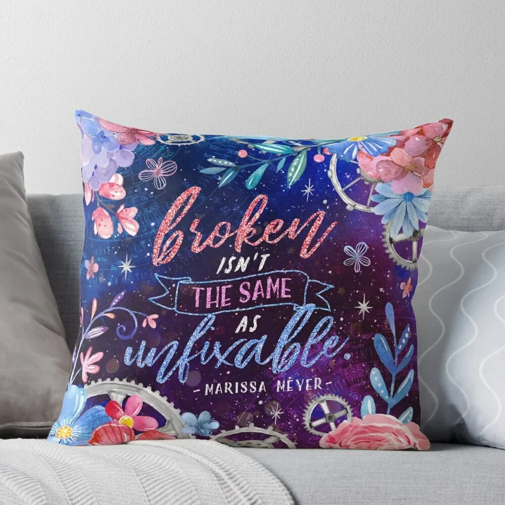 

Broken isn't the same Throw Pillow luxury throw pillow covers Christmas Pillow Covers Ornamental