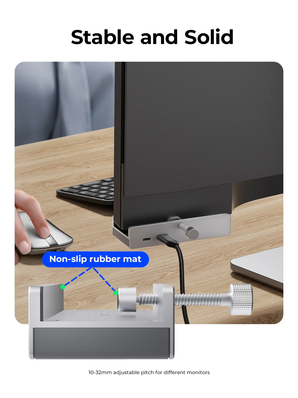 Orico-usb 3.2 Hub Expansão de Portas com Conector de Alimentação Protocolo 10gbps Transmissão de Alta Velocidade sd Cartão tf Leitura Rápida - Imagem 2