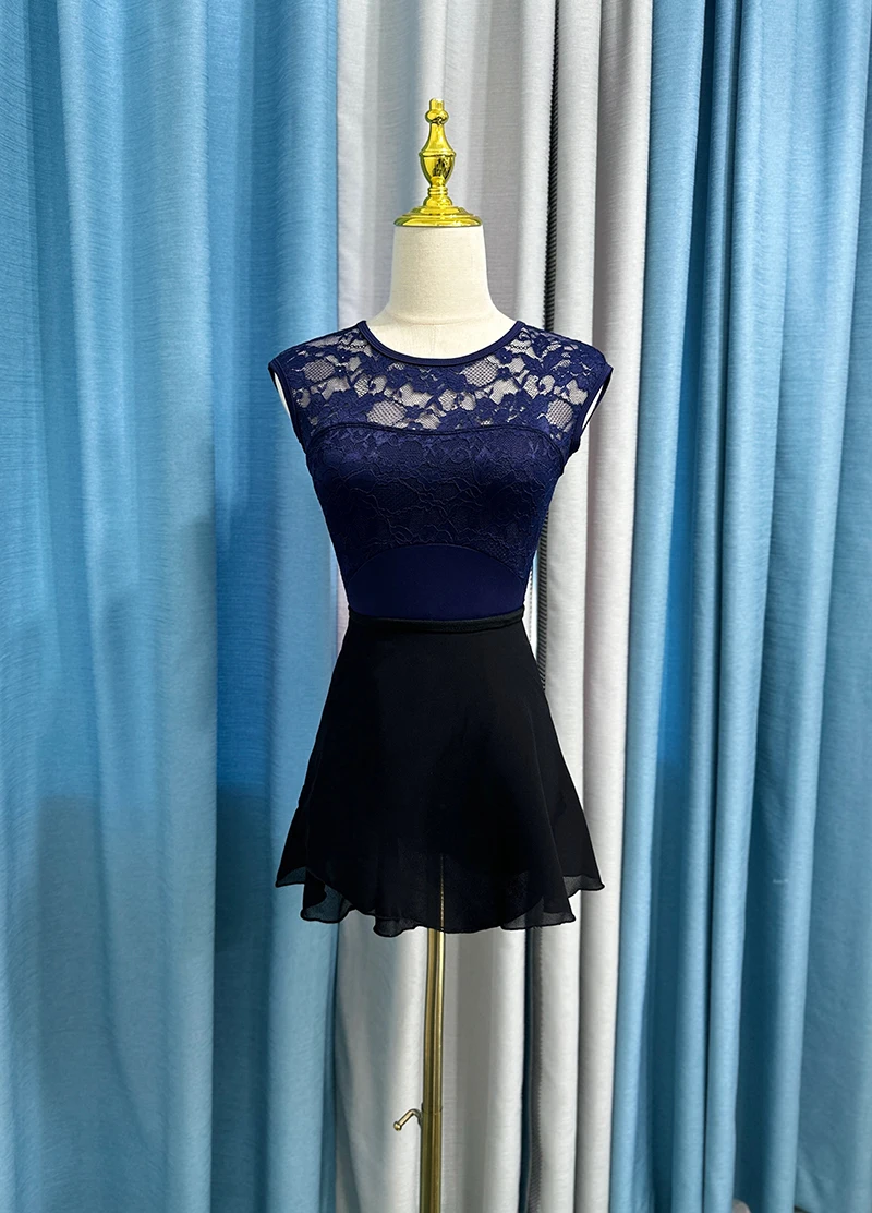 Damen Chiffon Ballettrock Kleiner Schürzen-Tutu Einfarbiger Übungs-Trikotrock Hochwertige Elegante Tanzkleidung für Erwachsene – Detail 22