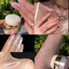 Glitter Powder Highlighter Patting Moonlight White Body Shiny Highlighter Natural Three-dimensional Brighten Face Contour Makeup 2