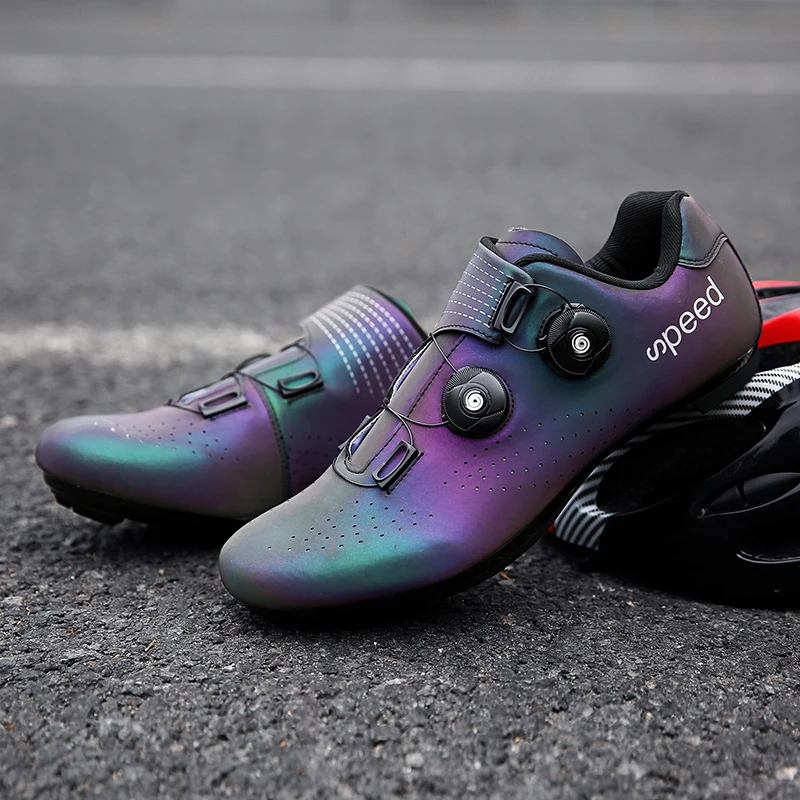 Cycling Shoes Men's Outdoor Road Bike with Peloton Bike Compatible Night Reflective Road Shoes