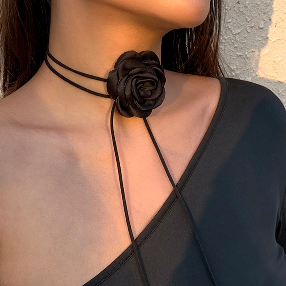 Choker Necklace Adjustable Black Collar Necklaces For Women And Girls