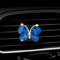 Colorful Butterfly Car Air Vent Clip Decoration Ornament (Sapphire Blue)