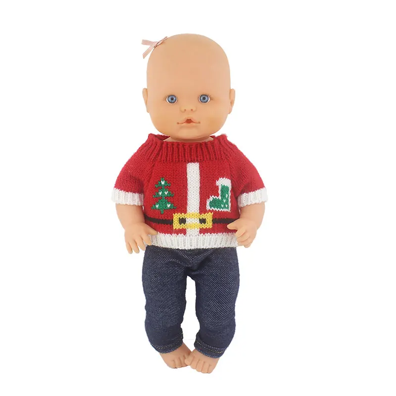 Pullover + Hosen Neue Puppe Kleidung Anzug Für 32 cm Nenuco Baby Puppe 12 13 zoll Bebe Puppe Zubehör – Detail 15