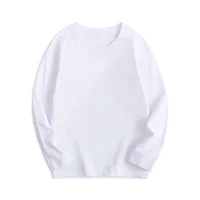Black White Basic Cotton T-shirt for Boys Girls Clothes Children's Long Sleeve Solid Tops Kids 2 to 14 Years Leasure Wear Tshirt 2